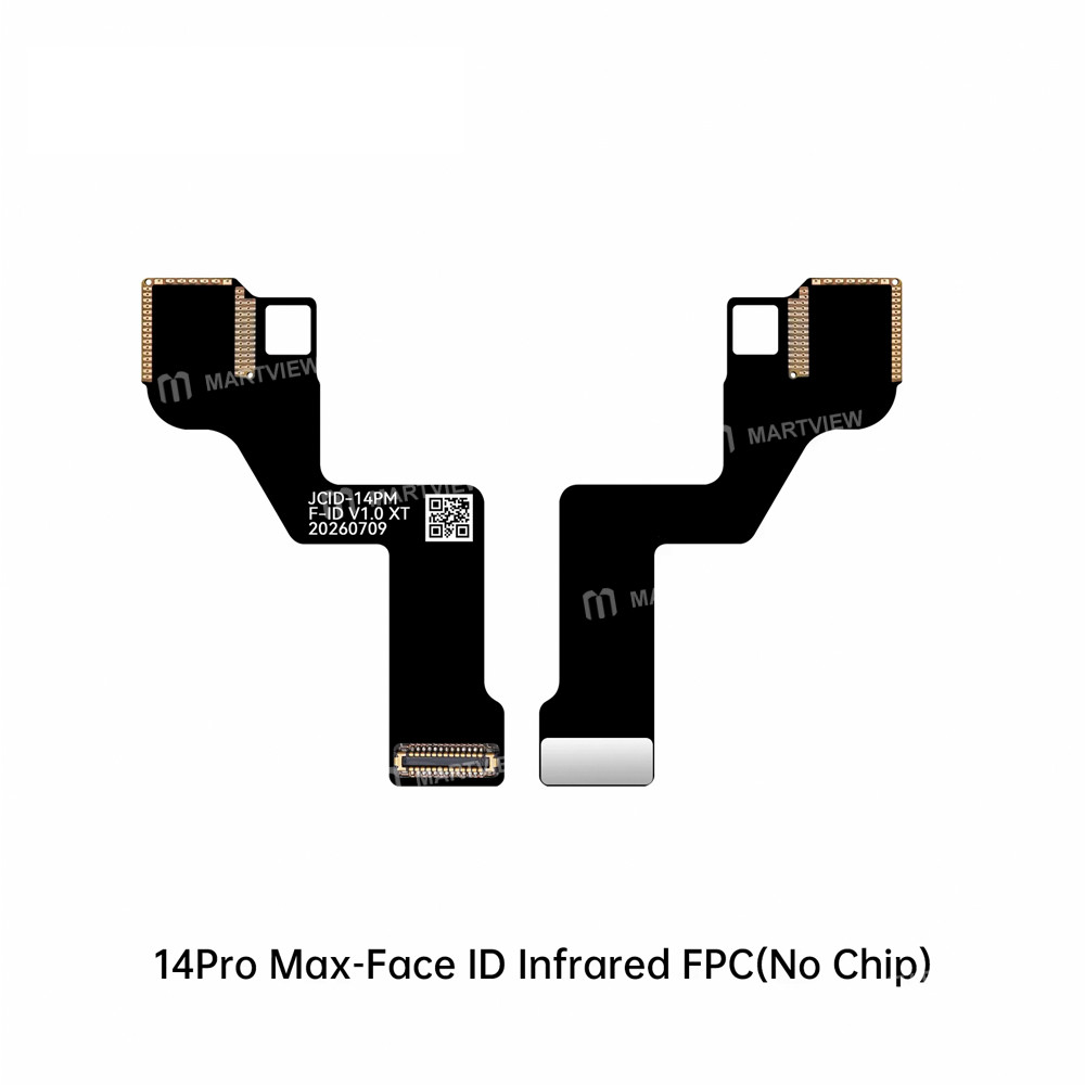 jcid face-id-dot-matrix-infrared-fpc-flex-cable-no-chip-for-iphone-14-to-17-full-series-5