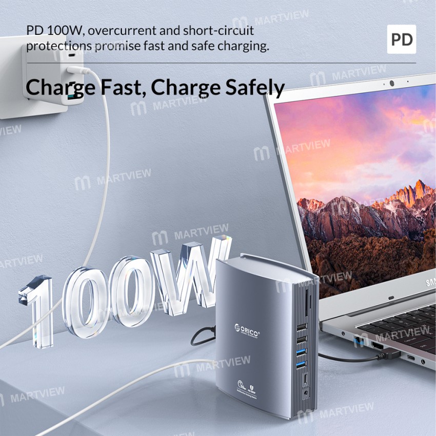 Orico CDH-15N 15-in-1 4K HDMI USB3.0 5Gbps Type-C Multi-function Docking Station