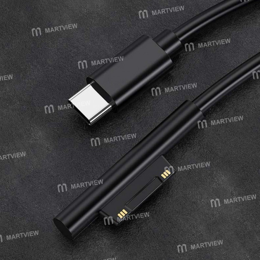 1.5M 15V/3A Magnetic Attraction Type-C Fast Charging Cable for Microsoft Surface Pro 3/4/5/6