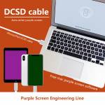 DCSD Serial Cable for iPhone Serial Port Engineering Charger Cable with Light