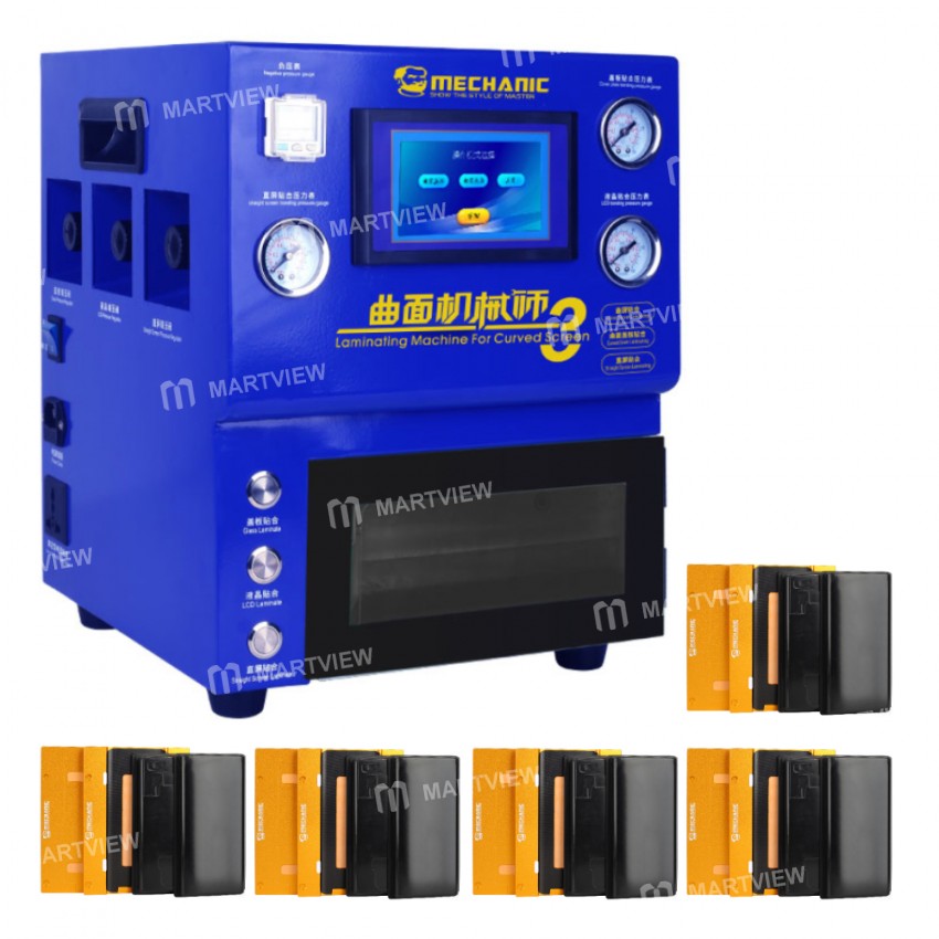 Mechanic Intelligent Double Pressure Curved Screen Laminating Machine Suitable For Samsung Huawei VI