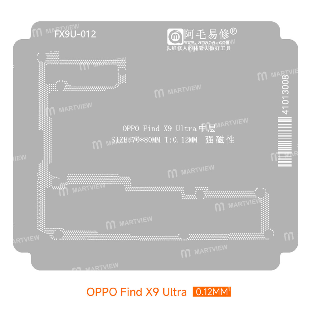 amaoe middle-layer-bga-reballing-stencil-tin-plating-platform-set-for-oppo-find-x9-ultra-4
