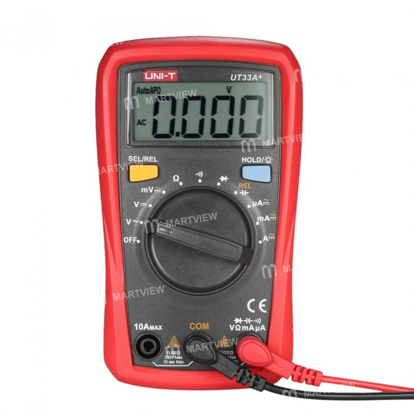 UNI-T UT33A+ Palm Size Electrical Tester LCR Meter Ammeter Multitester LCD Display Auto Ranging Hand