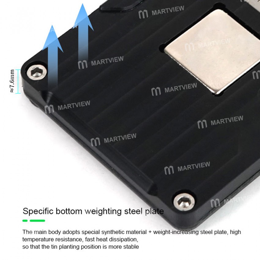 Relife RL-601M 8 in 1 Universal CPU Reballing Stencil Platform For A8-A15 IC Chip Planting Tin