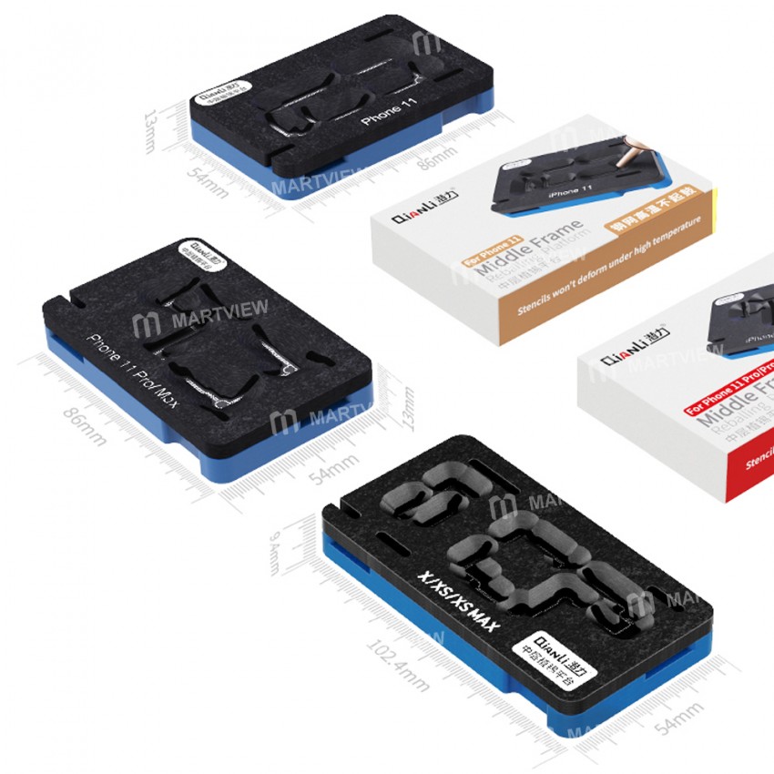 QianLi Middle Frame Reballing Platform BGA Reballing Fixture for iPhone 11 Pro / 11 Pro Max