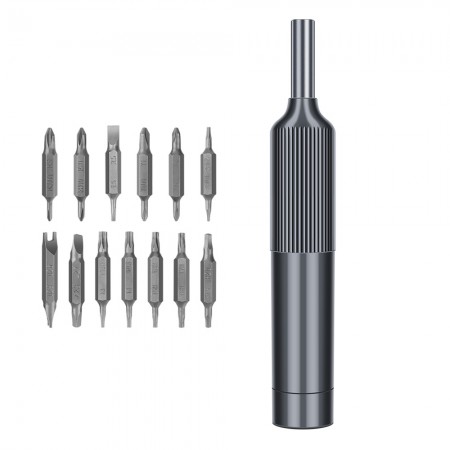 Luxianzi 27-in-1 Concealed Hand Screwdriver Set with 13Pcs Dual Head Bit for Mobile Phone Repair