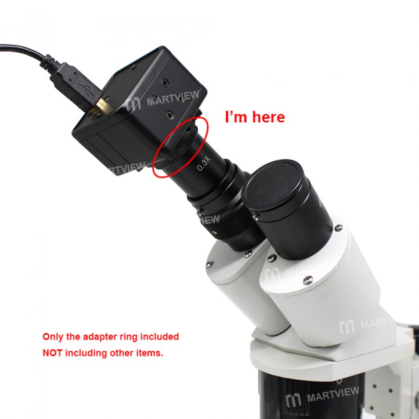 Microscope C to CS C-mount Thread Converter Adapter Ring for USB Camera with Lens