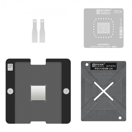 Amaoe U25 0.12mm CPU BGA Reballing Stencil Platform Set for MTK MT6989W Dimensity 9300