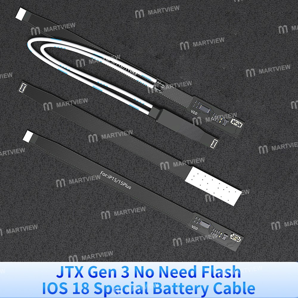 jtx gen-3-no-need-flash-ios18-special-battery-cable-for-iphone-12-or-higher-support-run-diagnostics-