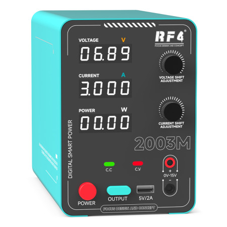 RF4 RF-2003M 20V / 3A Low-Ripple + Anti-Interference Smart DC Regulated Power Supply