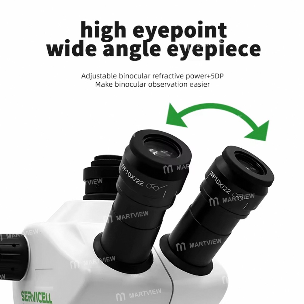 servicell arauca-sva85-series-8x-50x-high-definition-trinocular-stereo-microscope-for-pcb-repair-3