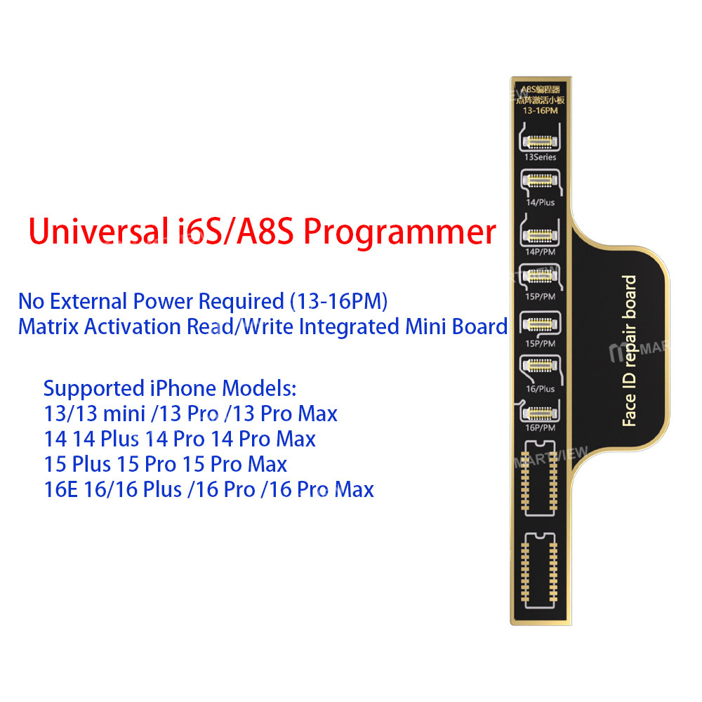 i2c a8s-programmer-dot-matrix-activation-read-write-module--repair-flex-cable-for-iphone-13-17-serie