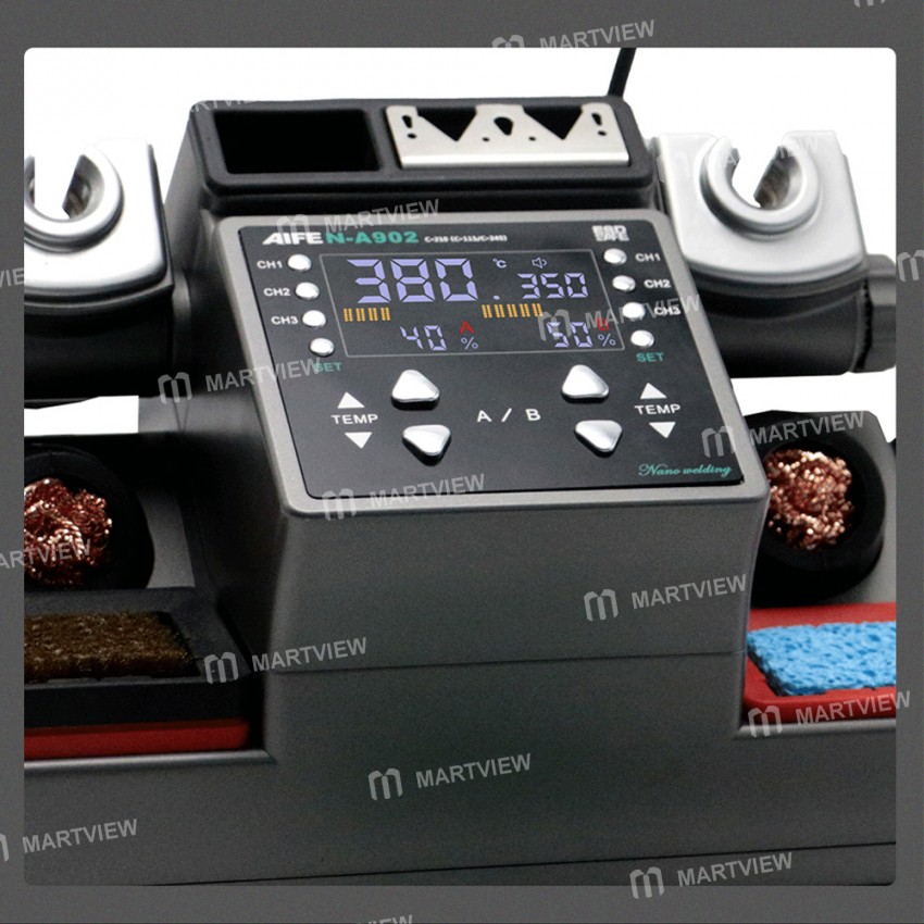 Aifen A902 C115 / C210 / C245 Double Station Welding Rework Station for Phone PCB IC Repair Solderin