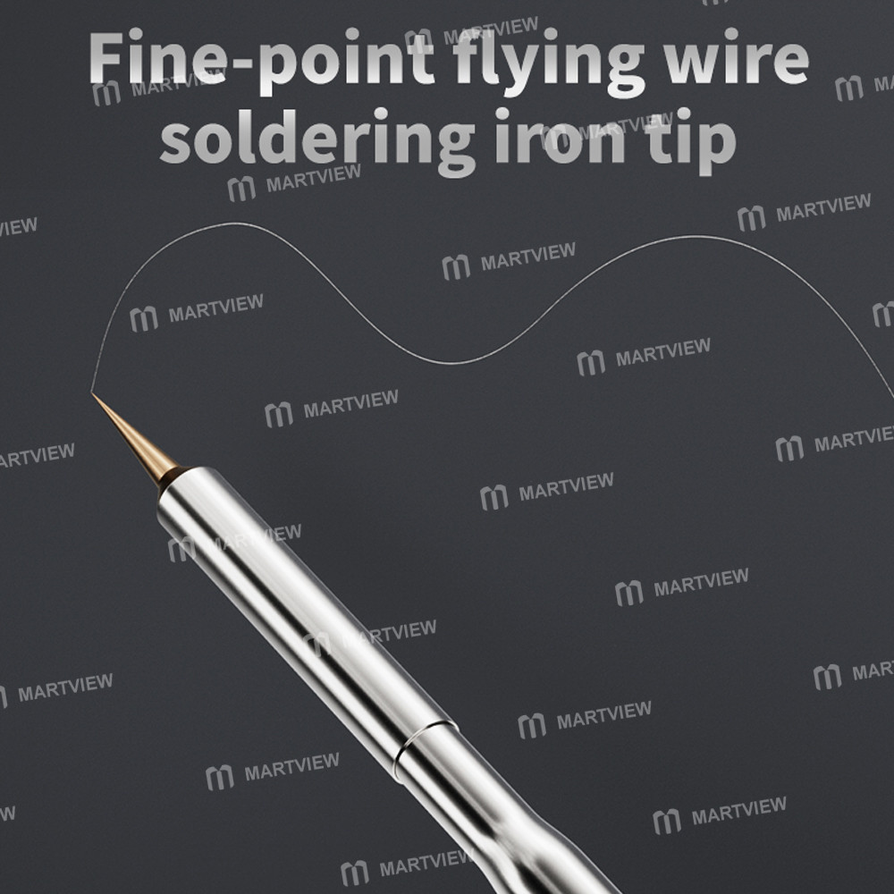 lanrui s01-c210-si-soldering-iron-tip-with-5pcs-ultra-sharp-needles-for-screen-motherboard-flying-wi