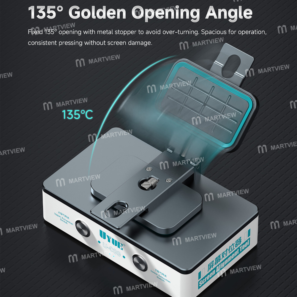 uyue u-009-8-inch-dual-independent-vacuum-system-lcd-screen-alignment-tool-3