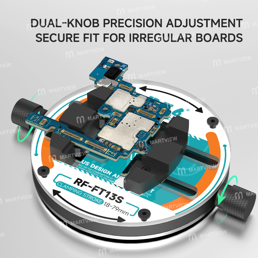 rf4 rf-ft13s-dual-knob-single-axis-ring-shaped-tempered-glass-motherboard-repair-fixture-6
