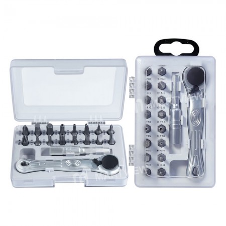 BST-2022A 18-in-1 Chrome Vanadium Steel Strong Magnetic Screwdriver Set with 16 Bits