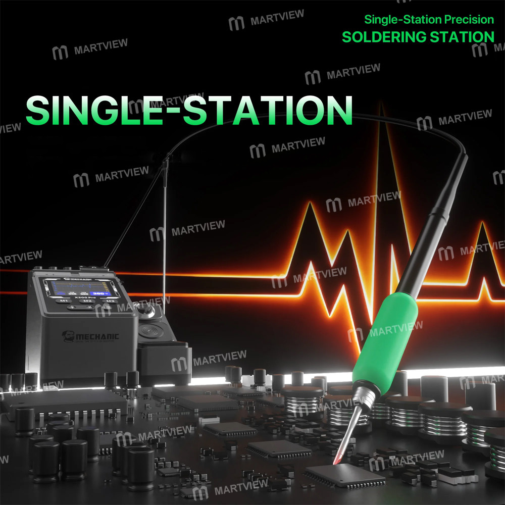 mechanic x200-pro-pen-style-smart-temperature-adjustable-single-station-precision-soldering-station-
