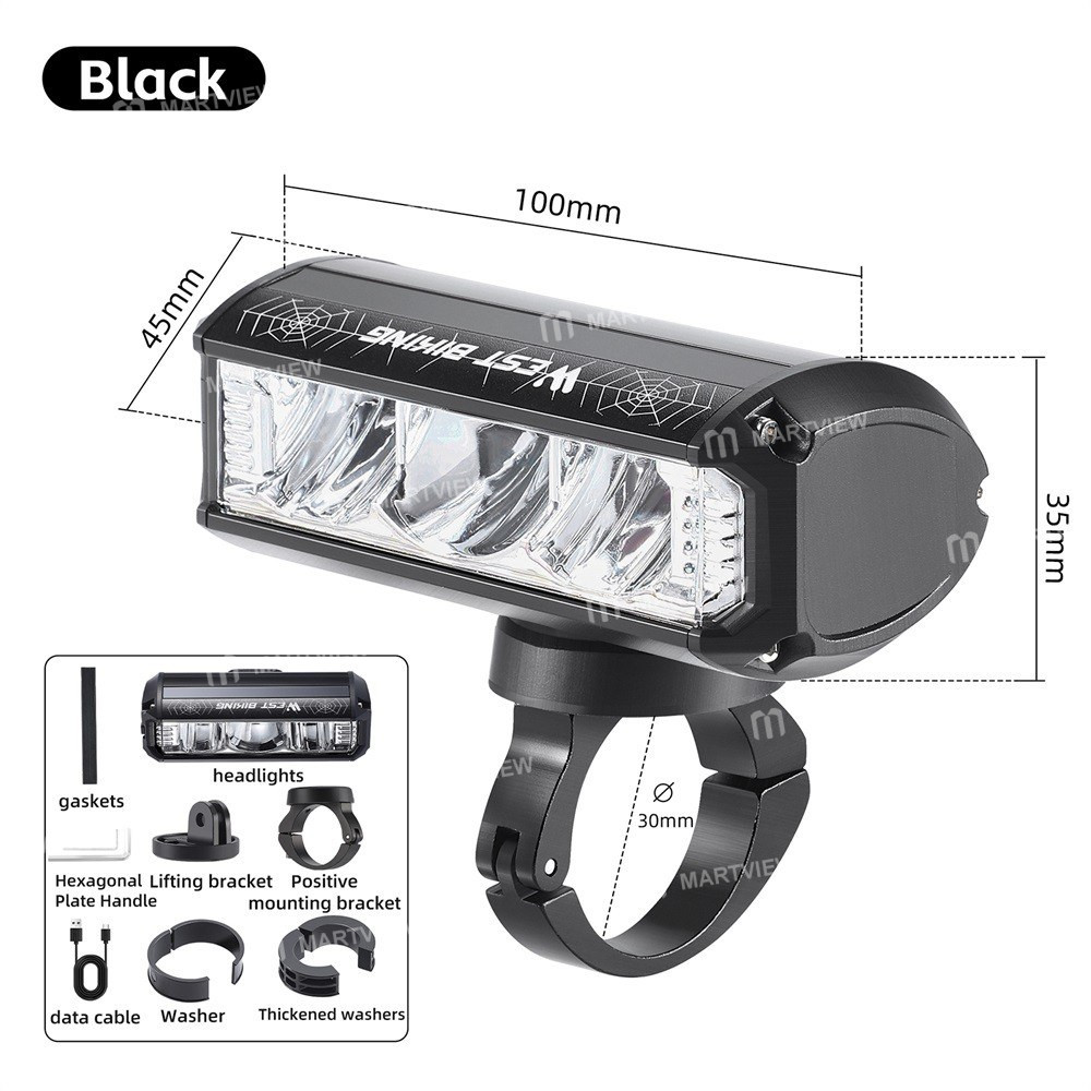 west biking-1750-lumen-aluminum-alloy-usb-rechargeable-road-bike-handlebar-light-14