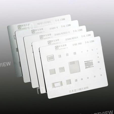 Multifunction iPad BGA Reballing Stencil Template for iPad 2 / 3 / 4 / 5 MINI 1 / 2 / 3 Pro
