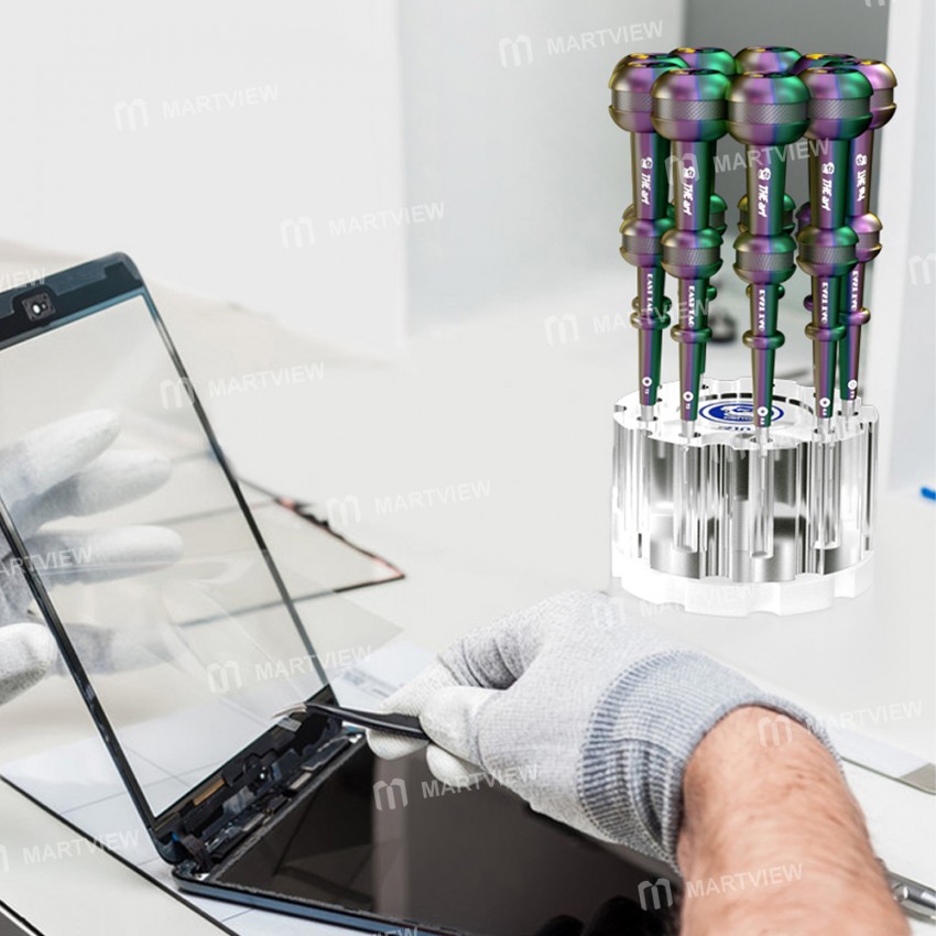 Mechanic R10 Double Bearing 360° Rotating Porous Crystal Storage Box Fits Most Screwdrivers Tweezers