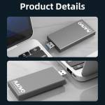 Maiwo K1642S Portable Aluminum Alloy 5Gbps USB 3.0 to mSATA SSD External Case