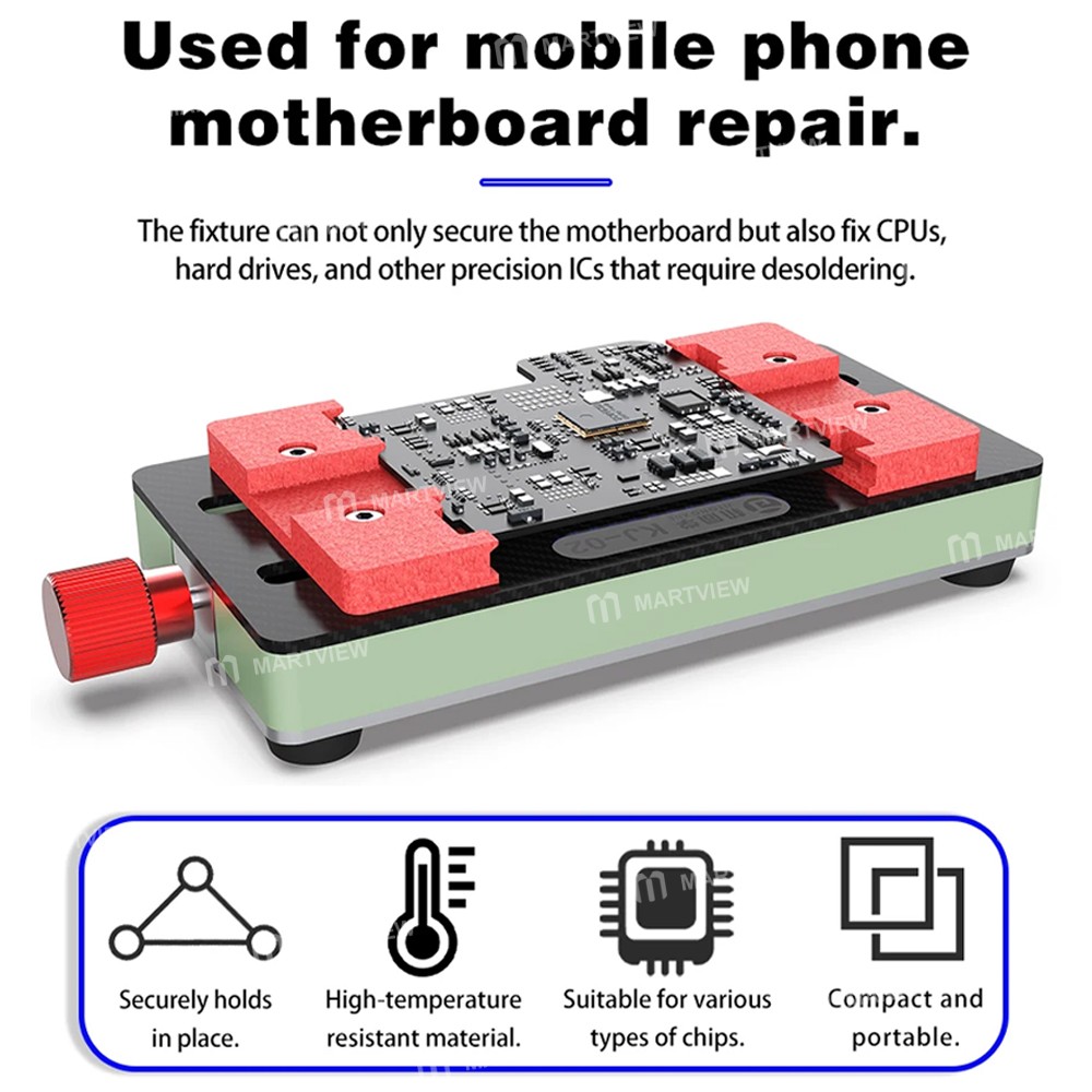 jitongxue kj-02-professional-grade-carbon-fiber-jig-for-motherboard-cpu-chip-pcb-soldering-repair-3