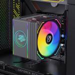 snowman mx96-v3-argb-6-heatpipe-cpu-tower-air-cooled-radiator-for-intel-lga1851-amd-am5-13