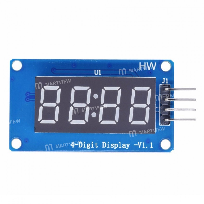 TM1637 4-digit LED Display Module for Arduino 7 Segment 0.36-inch Clock Digital Tube