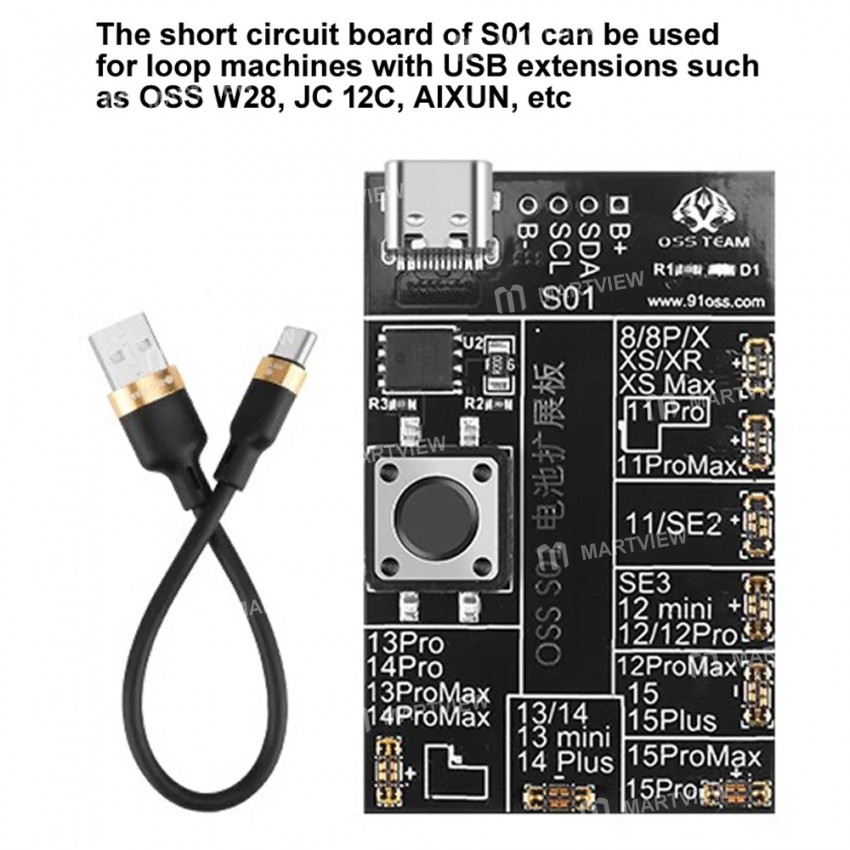 oss s01-battery-cycling-activation-test-expansion-board-suitable-for-iphone-8-to-15pro-max-2
