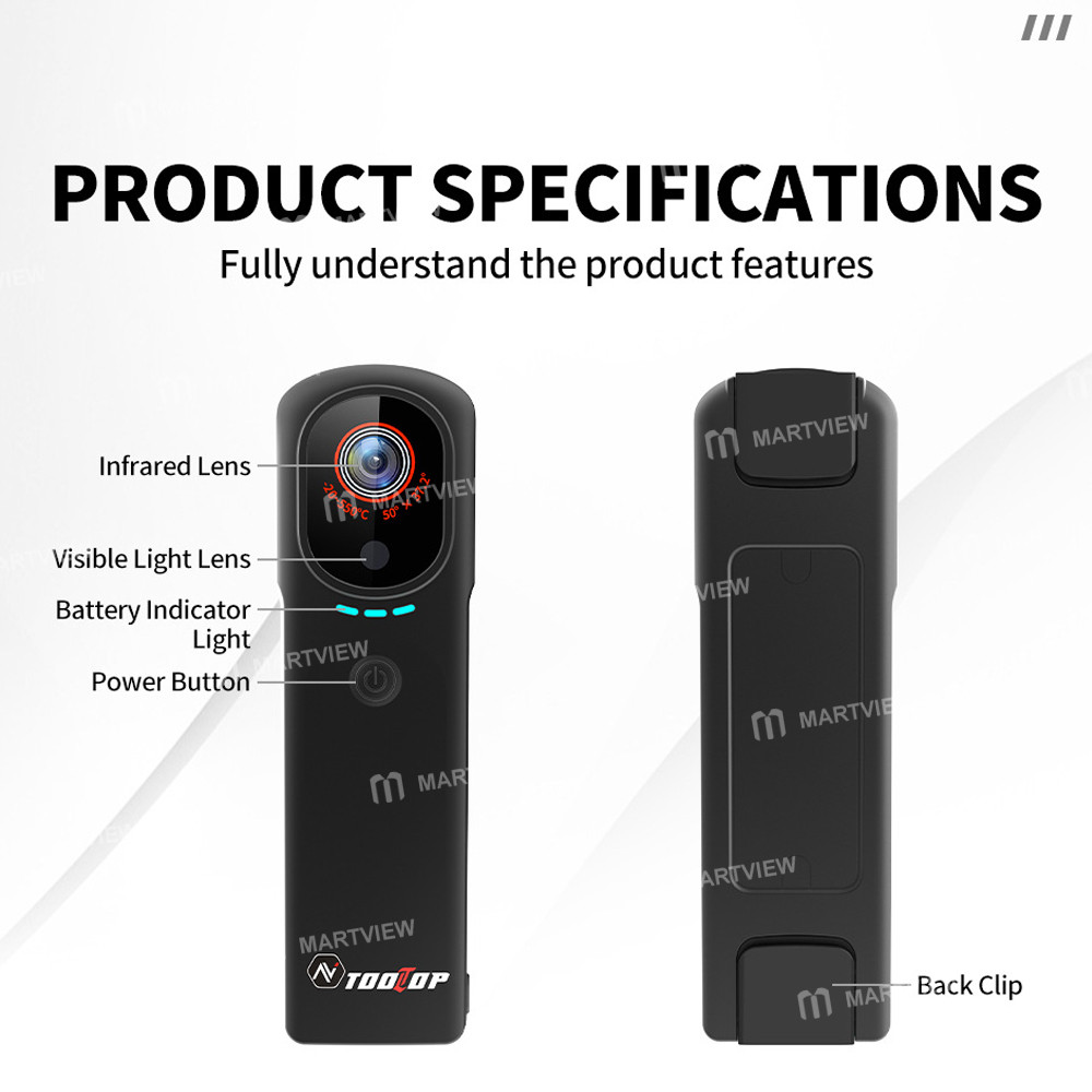 tooltop t9-wireless-wifi-thermal-imaging-camera-with-visible-light-compatible-with-android-ios-10