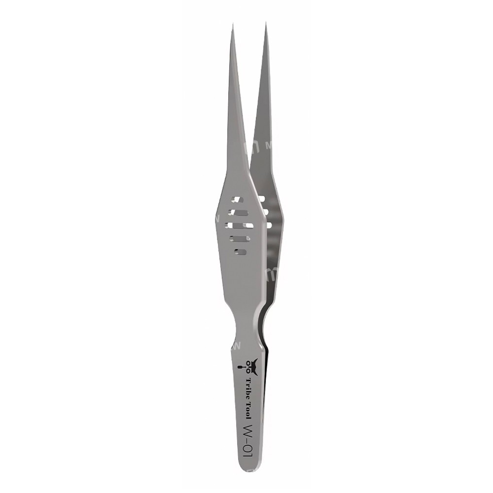 tribe tool-w-01-high-precision-stainless-steel-extra-hard-fine-pointed-wide-body-tweezers-1