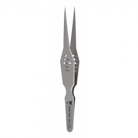 Tribe Tool W-01 High-Precision Stainless Steel Extra-hard Fine-pointed Wide Body Tweezers