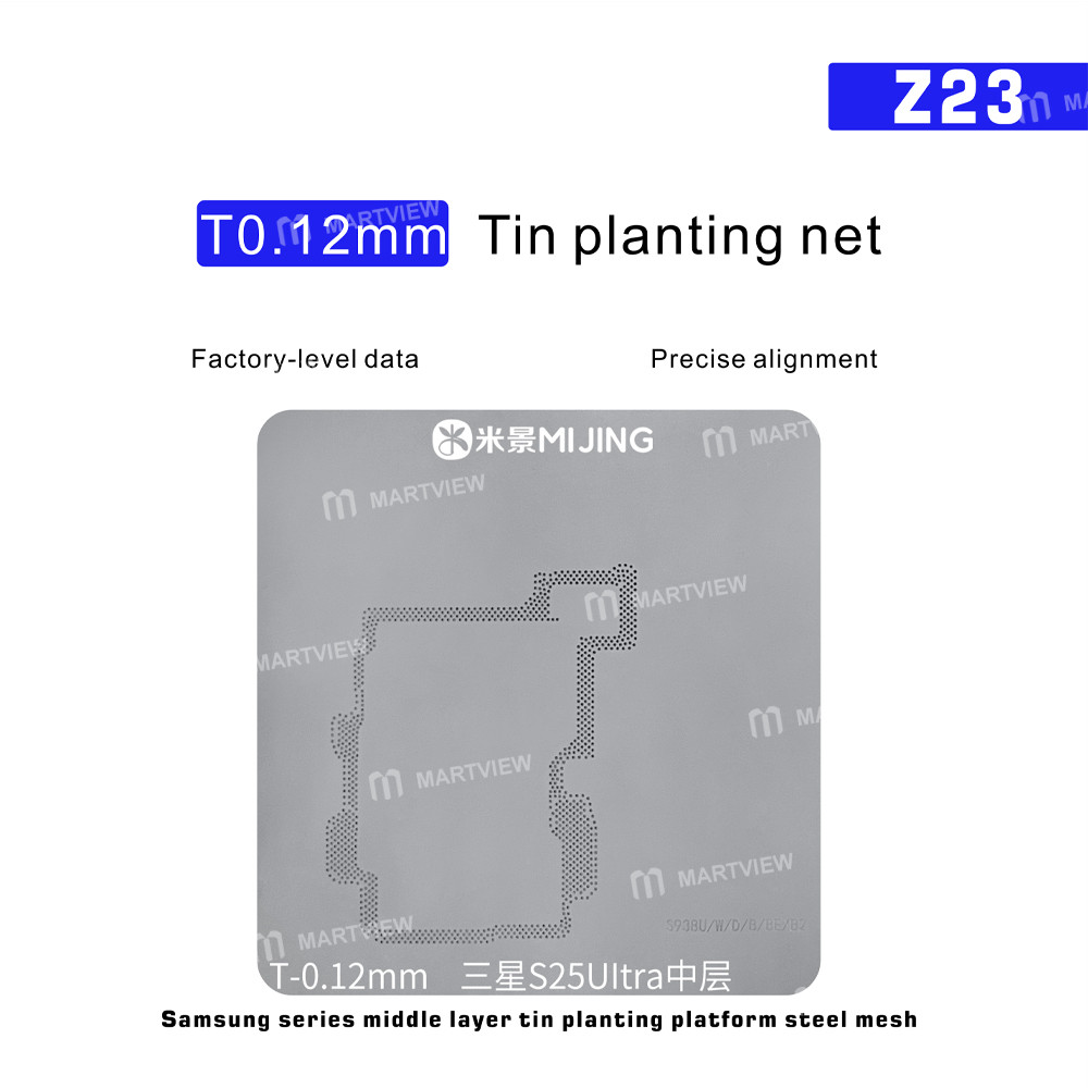 mijing z23-middle-level-tin-planting-bga-reballing-platform-set-for-samsung-galaxy-s20-to-s25-series