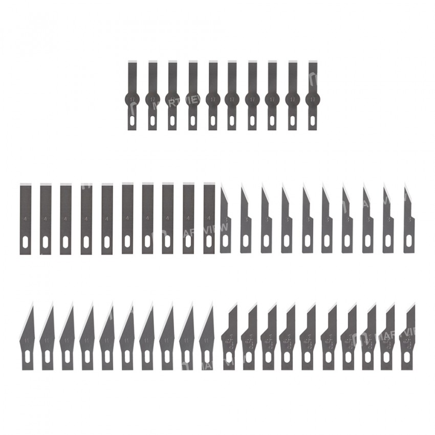 Non-Slip Metal Engraving Craft Knife Tools Set with 10pcs Blades