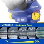 Mechanic D75T-B11 0.7-5.0X High Precision HD Trinocular Stereo Microscope for Phone Repair