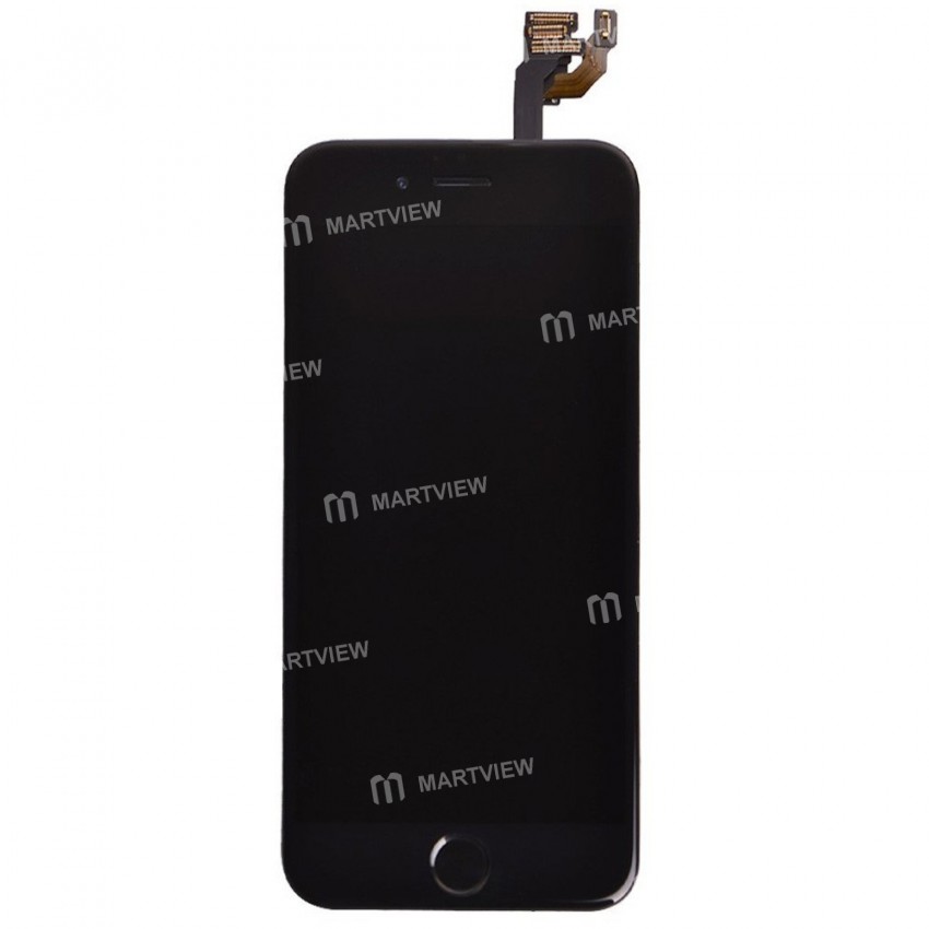 Replacement iPhone 6 LCD with spareparts home button earphone camera etc black