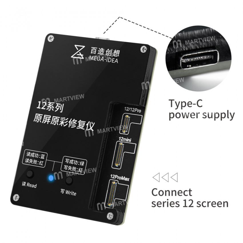 Mega-Idea Original Screen Original Color Repair Programmer for iPhone 12 / 12 Pro / 12Pro Max / 12 M