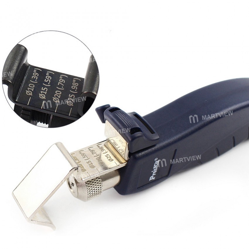 Pro'sKit 8PK-325 / 8PK-325B Cable Ringing Slitting Tool for 4.5-25mm Diameter Cable