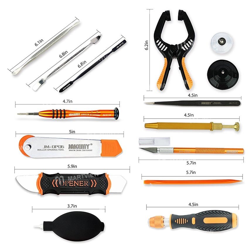 JAKEMY JM-P12 (83-in-1) Precision Screwdriver Opening Tool Crowbar Set With Canvas Bag