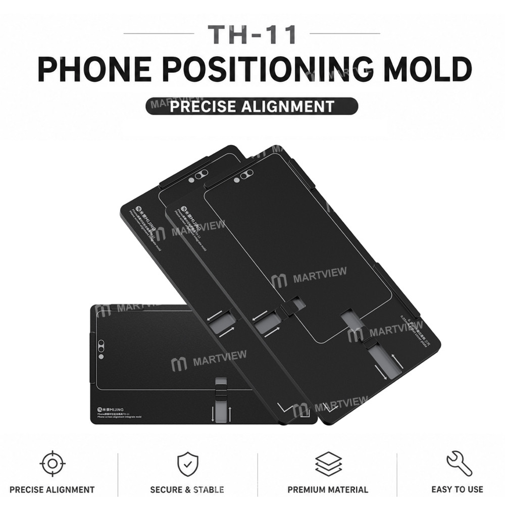 mijing th-11-universal-phone-screen-alignment-integrated-mold-for-iphone-12-to-17pro-max-13