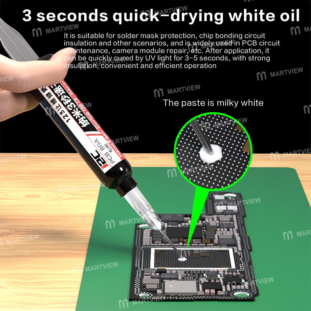 i2c quick-drying-type-solder-mask-white-oil-solder-mask-green-oil-dedicated-motherboard-jumper-wire-