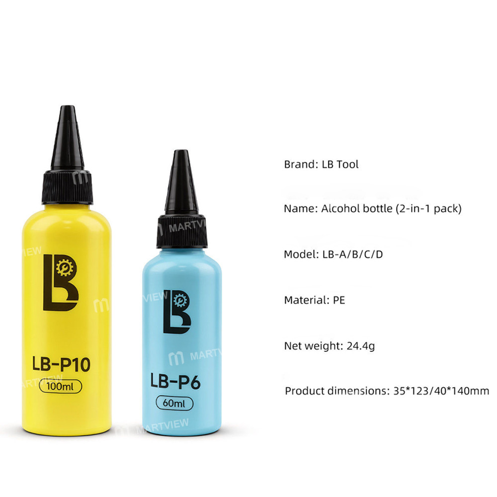 lb tool-lb-p6-lb-p10-60ml-100ml-alcohol-bottle-2-in-1-pack-with-stainless-steel-needle-7