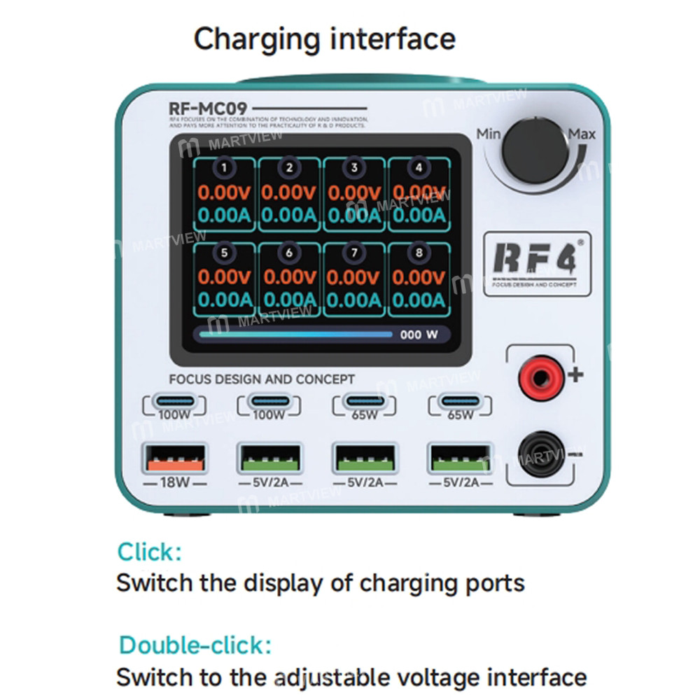 rf4 rf-mc09-desktop-multi-port-dc-power-supply-station-supports-qc5-pd30-wireless-charging-10