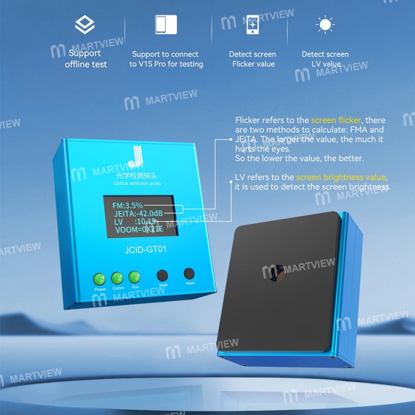 jcid gt01-optical-detection-probe-for-screen-flicker-and-lv-values-detection-2