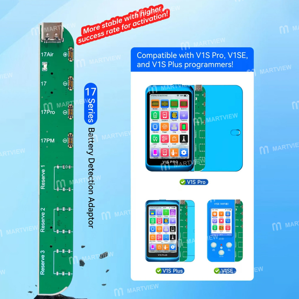 jcid v1se-v1s-plus-v1s-pro-battery-read-write-adaptor-for-iphone-8-to-17pro-max-4