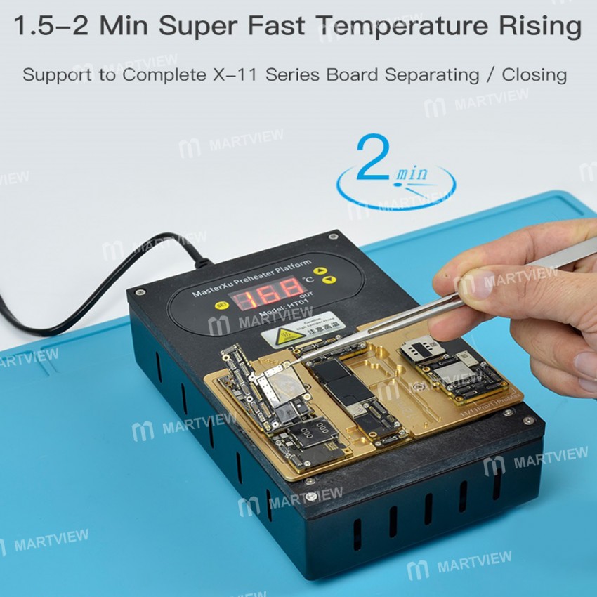 MasterXu HT01 Heating Platform for iPhone X to 12 Pro Max Middle Layer Board Repair