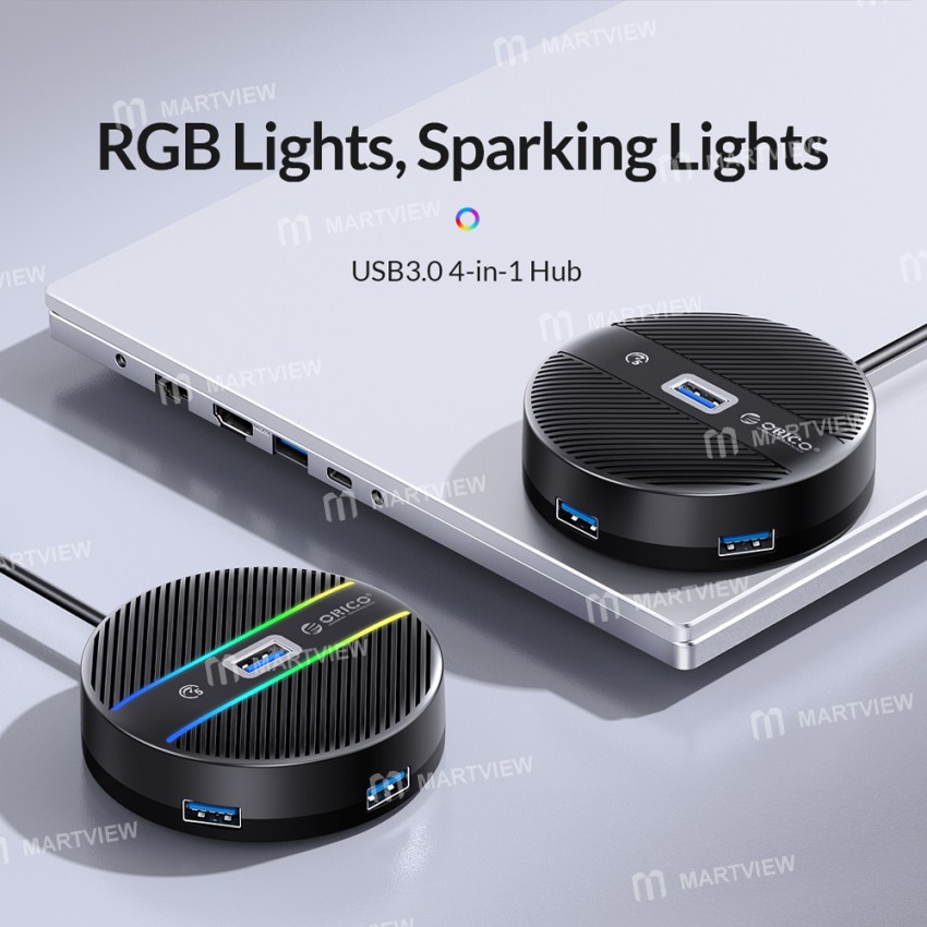 orico ysr2-c2-rgb-usb-c-to-usb-a-4-port-desktop-type-usb-30-5gbps-high-speed-expansion-hub-5