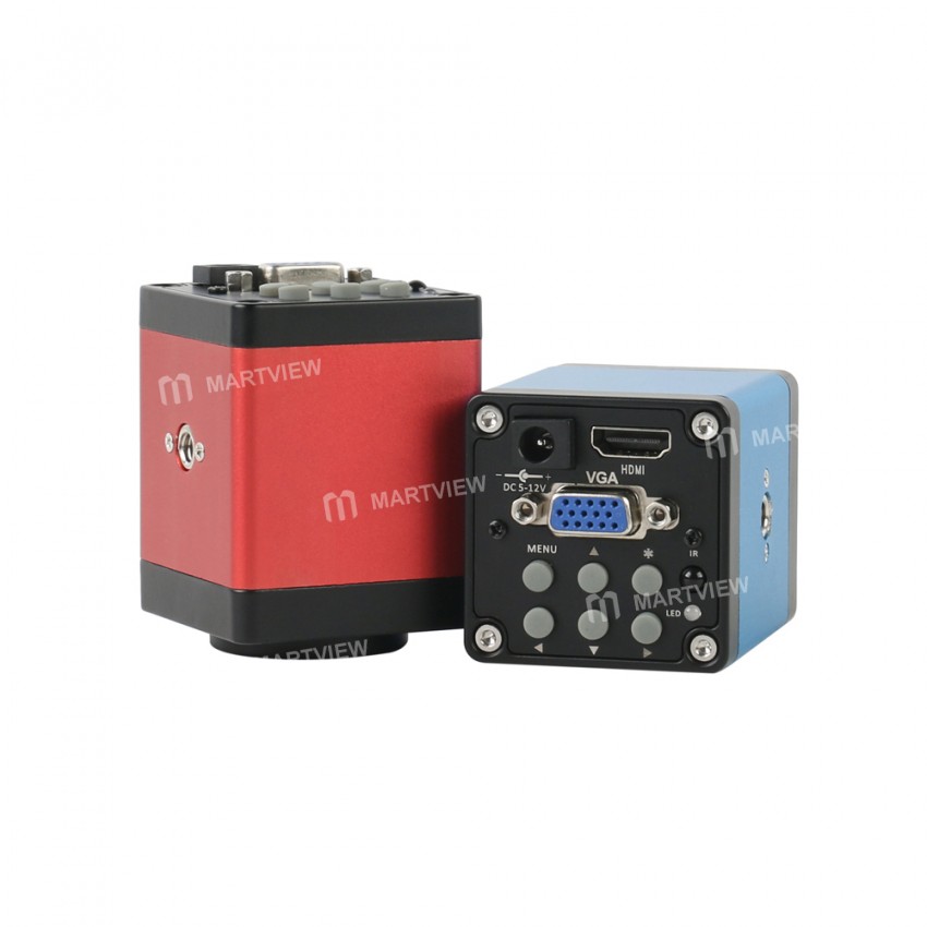 1080P 14MP HDMI VGA Digital Industrial Video Microscope Camera with 35mm Big Visual Fixed Focus Lens