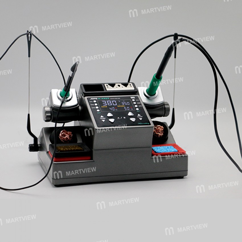 Aifen A902 C115 / C210 / C245 Double Station Welding Rework Station for Phone PCB IC Repair Solderin